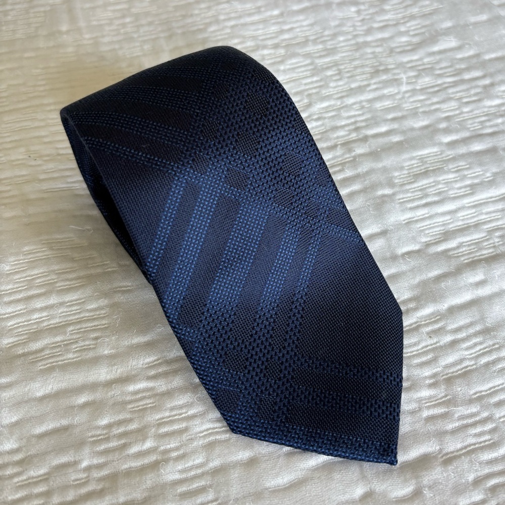 Kenneth Cole Midnight Blue Patterned Tie
